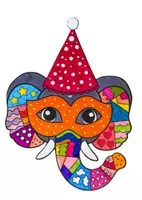 Vorschau - Spiele - Kunst Karneval/Fasching Party-Elefant - Seite 3