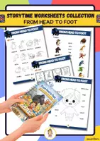 anteprima - Esercizi - FROM HEAD TO FOOT - STORYTIME WHORKSHEETS COLLECTION - Pagina di copertina