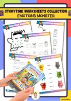 anteprima - Esercizi - EMOTIONS MONSTER- STORYTIME WHORKSHEETS COLLECTION - Pagina di copertina