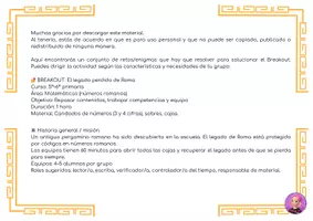 Vista previa - Juegos / Gamificación - EL LEGADO PERDIDO DE ROMA - página 1