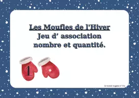 Aperçu - Apprentissages en autonomie - Les Moufles d' Hiver - Jeu d’ association nombre - quantité - Page de couverture