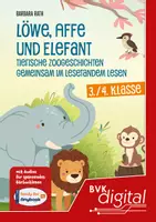 Vorschau - Audio-Dateien - Löwe, Affe und Elefant - Tierische Zoogeschichten gemeinsam im Lesetandem lesen - Deckblatt