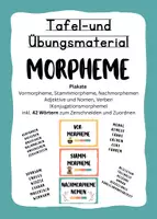 Vorschau - Präsentationen/Tafelbilder - Tafel- und Übungsmaterial zum Thema Morpheme - Deckblatt