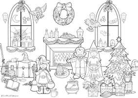Vorschau - Arbeitsblätter - SPARPAKET "Zauberschule" - Klasse 2-4 - Escape Room, Lesespur "Weihnachten", Wimmelbild "Weihnachten" - Seite 3