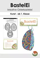 Vorschau - Arbeitsblätter - OsterbastelEi - Ostereier basteln leicht gemacht! - Deckblatt