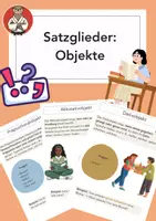 Vorschau - Arbeitsblätter - Objekte im Satz: kompakte Merkblätter & Lernhilfen - Deckblatt