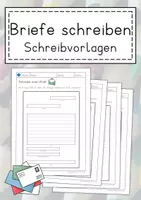 Vorschau - Arbeitsblätter - Vorlagen zum Briefe schreiben - mehrfach differenzierbar - Deckblatt