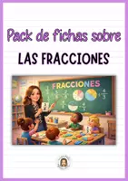 Vista previa - Hojas de trabajo - PACK DE FICHAS SOBRE FRACCIONES - Portada