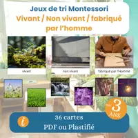 Aperçu - Apprentissages en autonomie - JEU DE TRI VIVANT NON VIVANT - Page de couverture