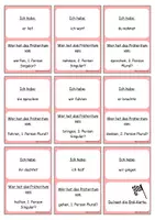 Vorschau - Spiele - Zeitformen Verben im Präteritum: Spiel "ich habe ... wer hat ... ? - Seite 1