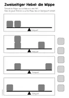 Vorschau - Arbeitsblätter - Hebel Klasse 2 - Gleichgewicht an der Wippe / Hebelgesetz - Seite 2