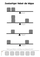 Vorschau - Arbeitsblätter - Hebel Klasse 2 - Gleichgewicht an der Wippe / Hebelgesetz - Seite 3