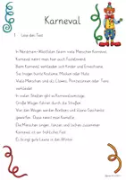 Vorschau - Arbeitsblätter - Karneval im Deutschunterricht (Lesen, Wortarten & Ausmalbild Klasse 2) - Seite 3
