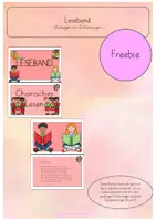 Vorschau - Poster - Sammlung für das Leseband mit Erklärungen - Deckblatt
