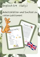 Vorschau - Arbeitsblätter - Englisch Kl. 3/4 (Sally) - Ergänzungen zum Arbeisheft - Deckblatt