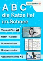 Vorschau - Arbeitsblätter - Musik ABC die Katze lief im Schnee singen und musizieren • auch Musik fachfremd - Deckblatt