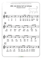 Vorschau - Arbeitsblätter - Musik ABC die Katze lief im Schnee singen und musizieren • auch Musik fachfremd - Seite 2