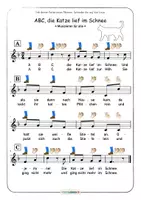 Vorschau - Arbeitsblätter - Musik ABC die Katze lief im Schnee singen und musizieren • auch Musik fachfremd - Seite 3