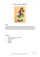Vorschau - Mal- und Bastelvorlagen - Kunst Ostern, Osterhase Fensterbild, Grundschule - Seite 3
