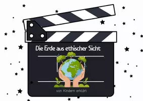 Vorschau - Mal- und Bastelvorlagen - Ein kinderleichtes Filmprojekt: Die Erde aus ethischer Sicht I Ethik Grundschule - Seite 1