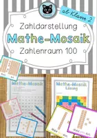 Vorschau - Arbeitsblätter - Zahldarstellung | Mathe-Mosaik | ZR 100 ab 2. Klasse - Deckblatt
