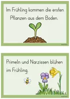 Vorschau - Arbeitsblätter - Abschreibkartei Frühling - Seite 1