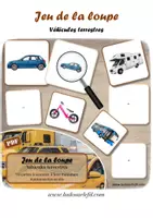 Aperçu - Apprentissages en autonomie - Jeu de la loupe - Véhicules terrestres - Page de couverture