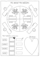 Vorschau - Arbeitsblätter - Steckbrief: Jahreszeiten/seasons - Seite 2