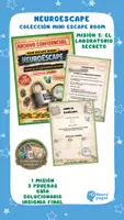 Vista previa - Hojas de trabajo - NEUROESCAPE. MINI ESCAPE ROOM MISIÓN 2 EL LABORATORIO SECRETO - Portada