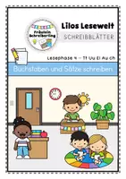Vorschau - Arbeitsblätter - Schreibblätter zu Lilos Lesewelt 1 - Buchstaben T U ei au ch - Deckblatt