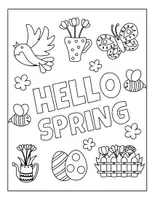 anteprima - Giochi - Spring Coloring pages - Pagina di copertina