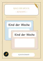 Vorschau - Poster - Aushang für das Kind der Woche - Deckblatt