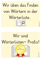 Vorschau - Poster - Reihentransparenz Wörterliste - Seite 2