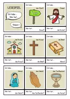 Vorschau - Spiele - Lesespiel Ich habe - wer hat (Religion) - Deckblatt