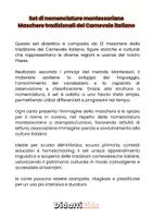 anteprima - Esercizi - Nomenclature montessoriane - maschere di carnevale - Pagina 2