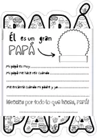 Vista previa - Manualidades / Dibujos para colorear - Tarjeta felicitación especial Día del Padre - página 2