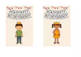 Vorschau - Poster - Aufsteller für den Geburtstag - wir feiern das Geburtstagskind (10 x 15 cm) - Seite 3