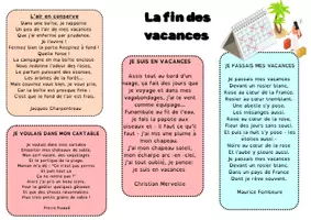 Aperçu - Affichage - Recueil de poésies et texte à mémoriser (1) - Page 1