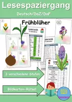 Vorschau - Unterrichtsreihen - Materialpaket - Spiele Frühblüher - DaZ/DaF / Deutsch / Sachunterricht (Grundschule) - Seite 1