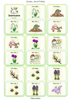 Vorschau - Spiele - 🌷 Frühling Ich habe... wer hat? Nichtleser Wortschatz DaZ Lernspiel - Seite 1