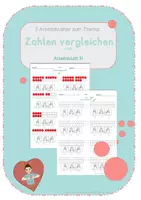 Vorschau - Arbeitsblätter - Zahlen vergleichen - Zahlen 0 - 20 - AB III - Gebärdensprache - Deckblatt