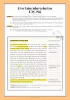 Vorschau - Arbeitsblätter - Eine Fabel hinsichtlich Sprache und Aufbau überarbeiten - Seite 2