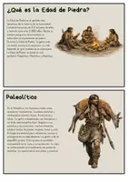 Vista previa - Tarjetas / Manipulativos - Edad de Piedra: Tarjetas de lectura Prehistoria | Primaria - página 2
