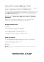 Vorschau - Stationenlernen - Begleiter (Artikel) | Namenwörter entdecken | Arbeitsblätter Klasse 2 - Seite 1
