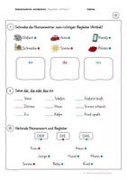 Vorschau - Stationenlernen - Begleiter (Artikel) | Namenwörter entdecken | Arbeitsblätter Klasse 2 - Seite 2
