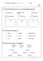 Vorschau - Stationenlernen - Begleiter (Artikel) | Namenwörter entdecken | Arbeitsblätter Klasse 2 - Seite 3