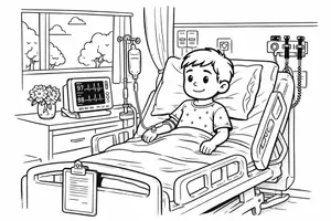 Vorschau - Mal- und Bastelvorlagen - Ausmalbild Arzt / Krankenhaus - Seite 2