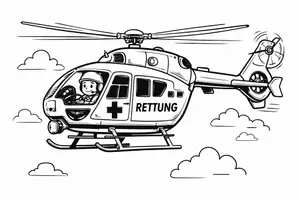 Vorschau - Mal- und Bastelvorlagen - Ausmalbild Arzt / Krankenhaus - Seite 3