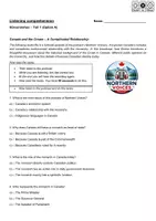Vorschau - Unterrichtsreihen - Listening comprehension on Canada II (ZP10) Hörverstehen - Deckblatt
