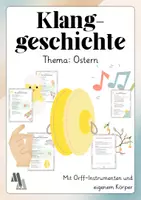 Vorschau - Arbeitsblätter - Klanggeschichte zum Mitmachen - Ostern - Orff-Instrumente - Deckblatt